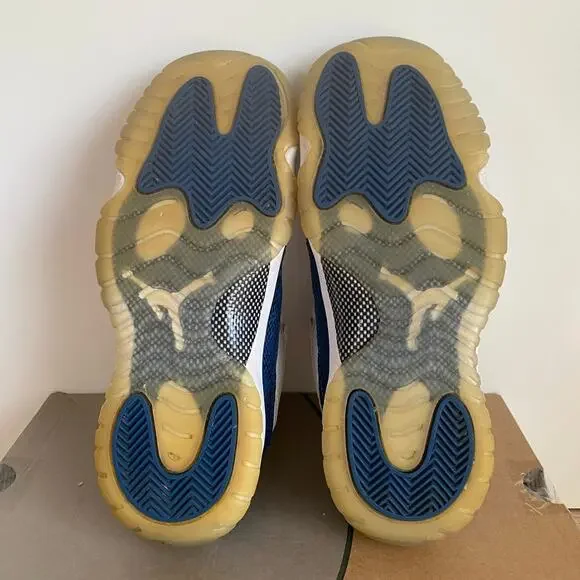 Nike Air Jordan 11 Retro Low Navy Snakeskin Kids Sneakers- 6 Y- 7.5 W - Picture 10 of 12
